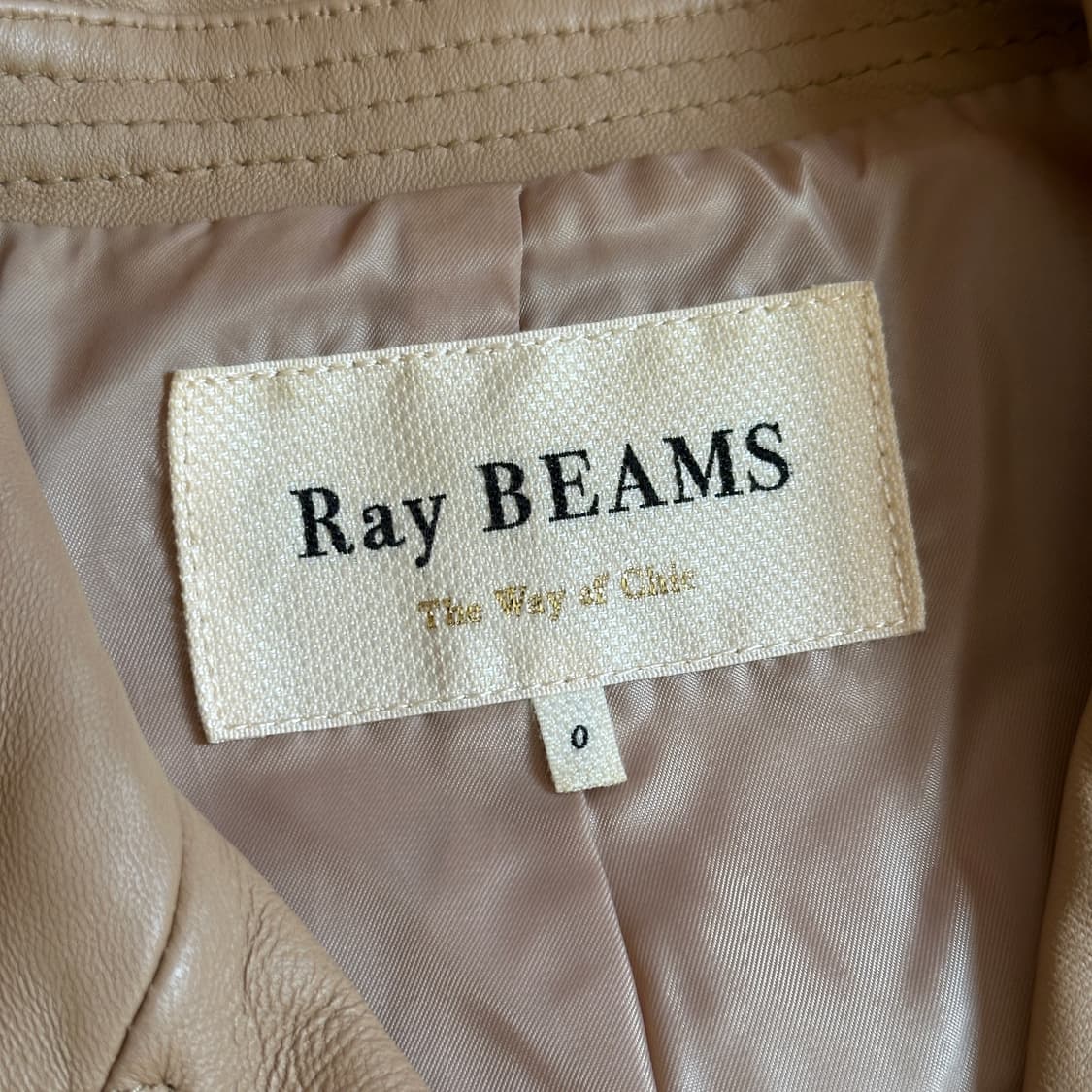Ray beams sheepskin rider leather jacket 상품이미지8