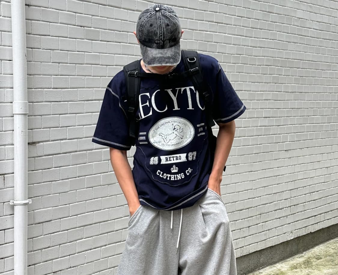 Retro Faded Denim Ball Cap_[Black] 상품이미지3