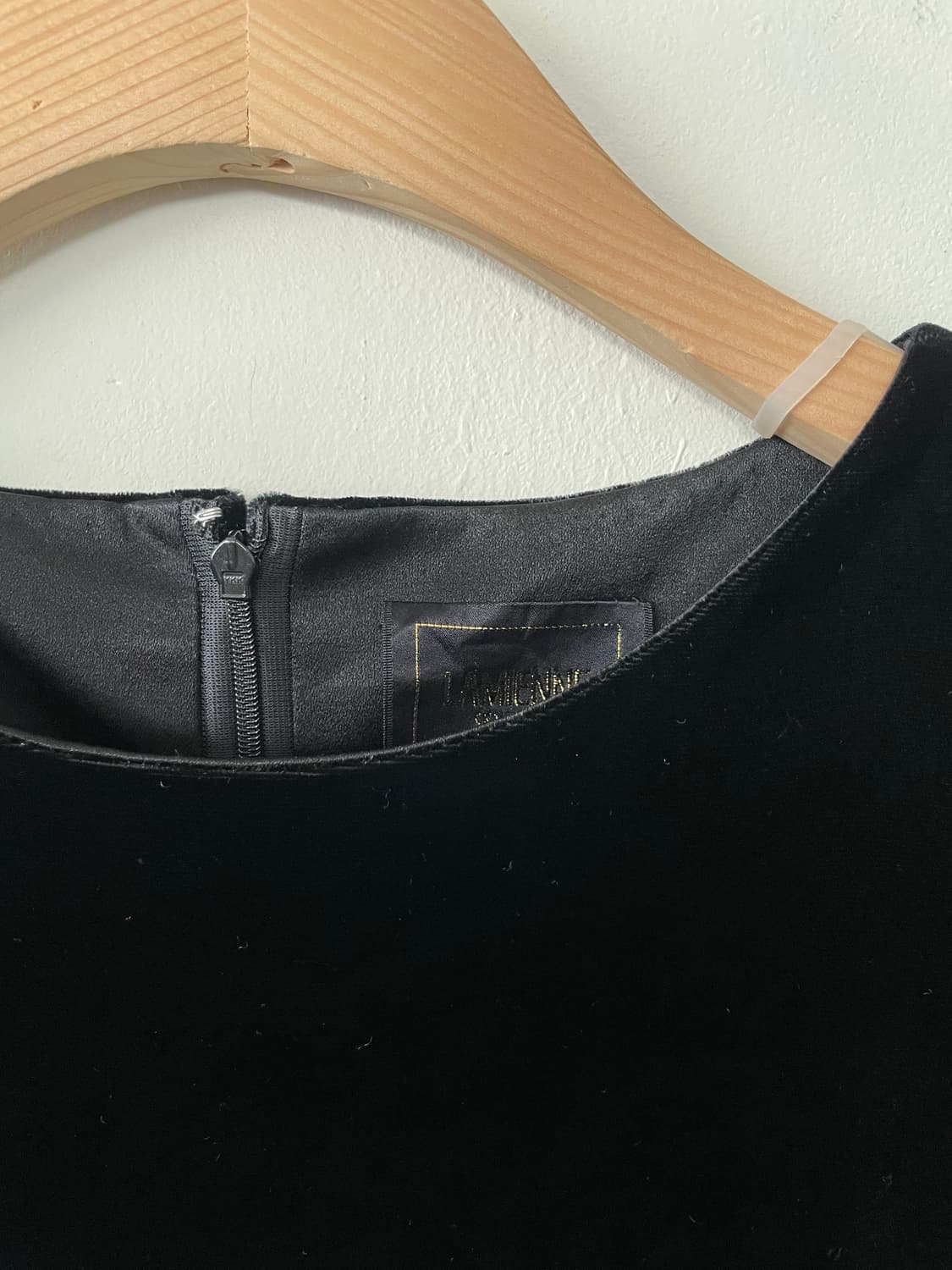 vintage black cap sleeve velvet dress 상품이미지5