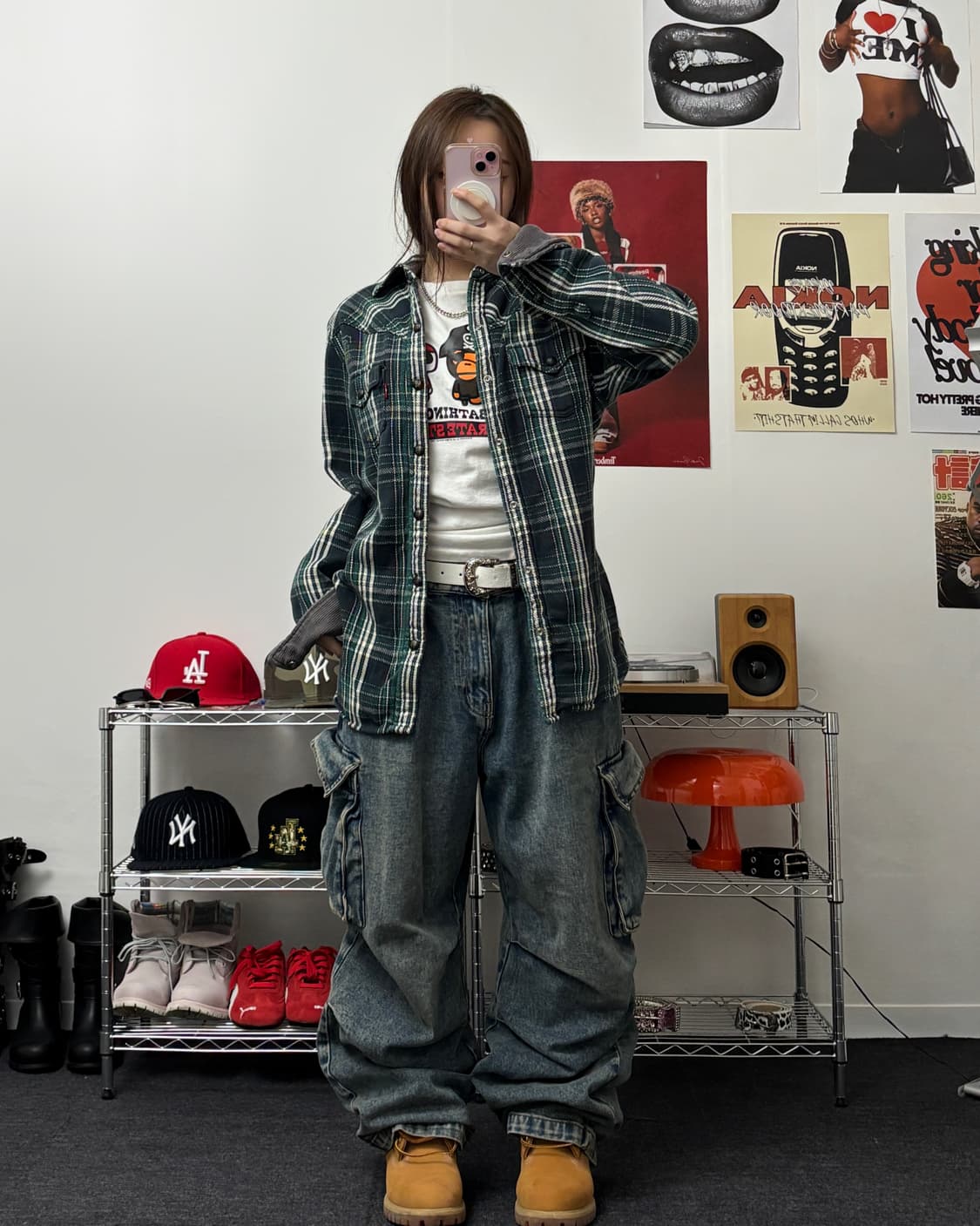 리바이스 00s 플란넬 체크 셔츠 상품이미지3