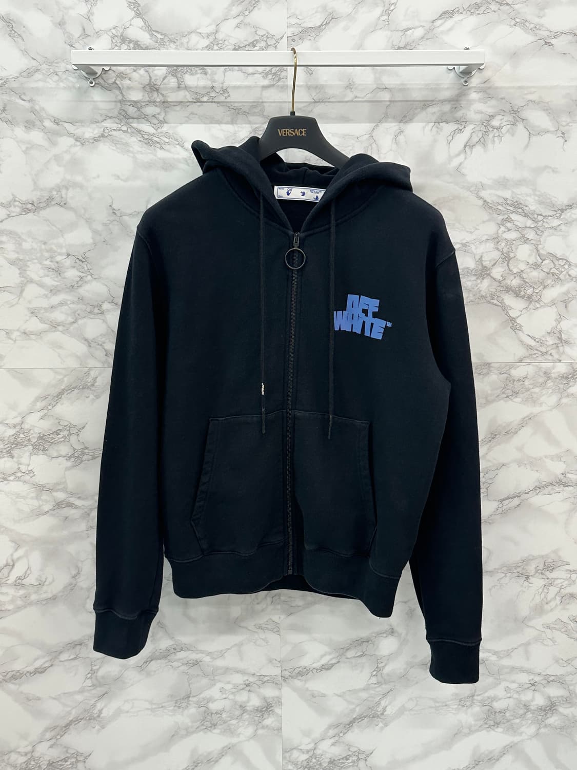 (M) 오프화이트 러버 후드자켓 상품이미지1