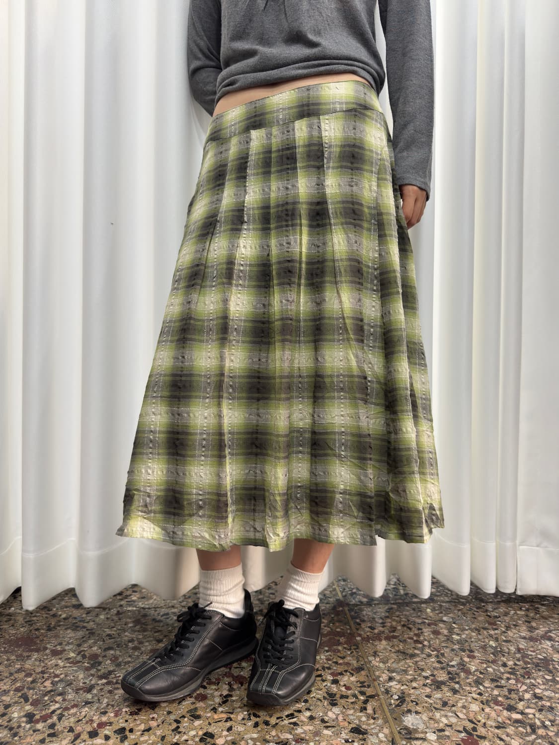 mori check midi skirt 상품이미지2