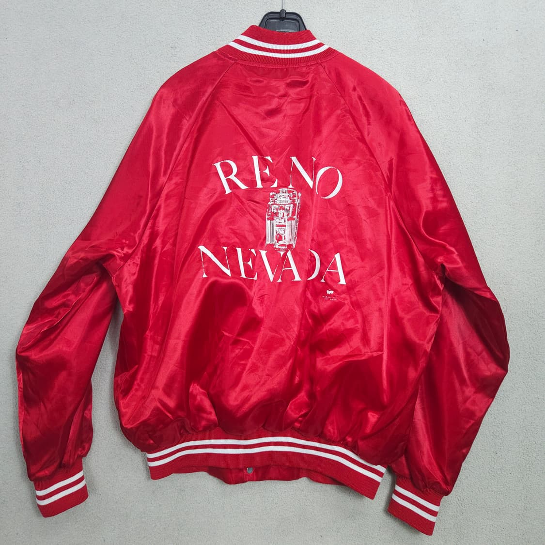 90s 어반 스포츠웨어 사틴 자켓 XL Made in USA 상품이미지2