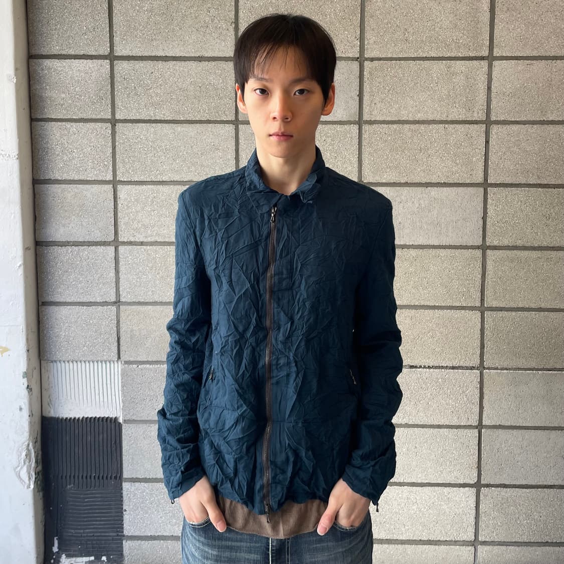 카즈유키쿠마가이 링클 자켓 상품이미지1