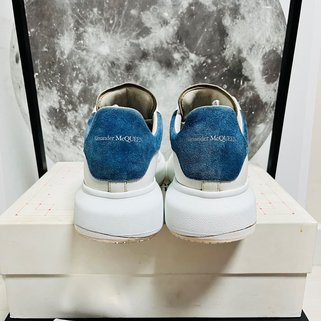 정품 43) 알렉산더 맥퀸 블루탭 오버솔 스니커즈 275~280 상품이미지4