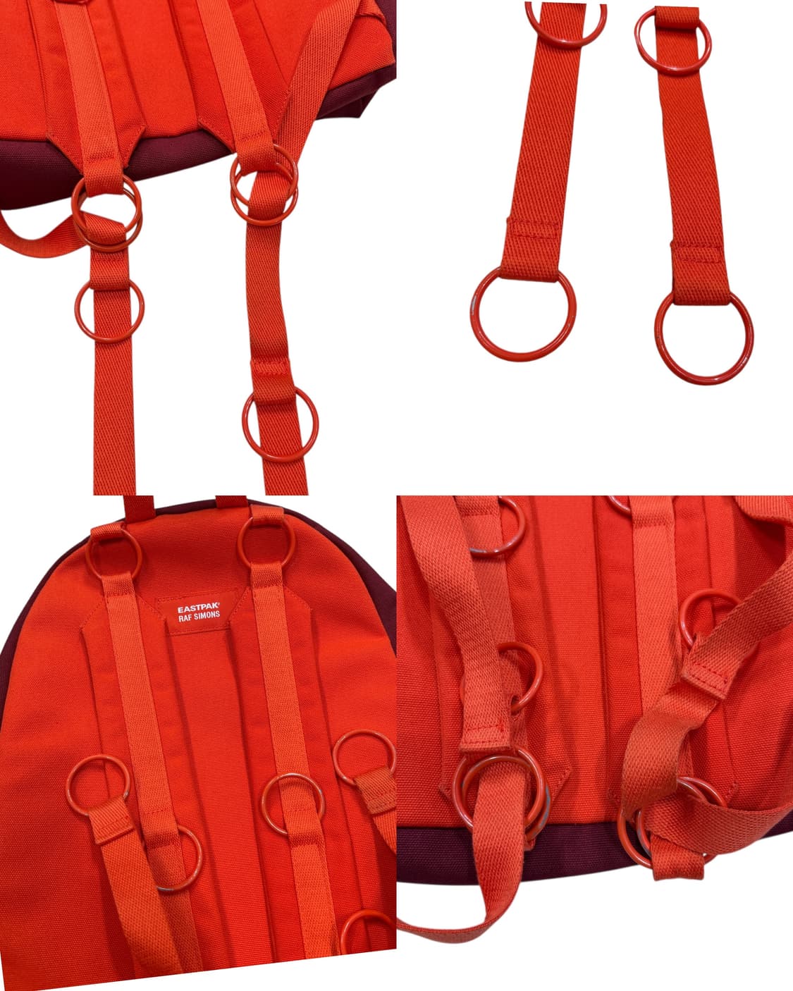이스트팩 X 라프시몬스 패디드 루프링 백팩 가방 버건디 레드 상품이미지8