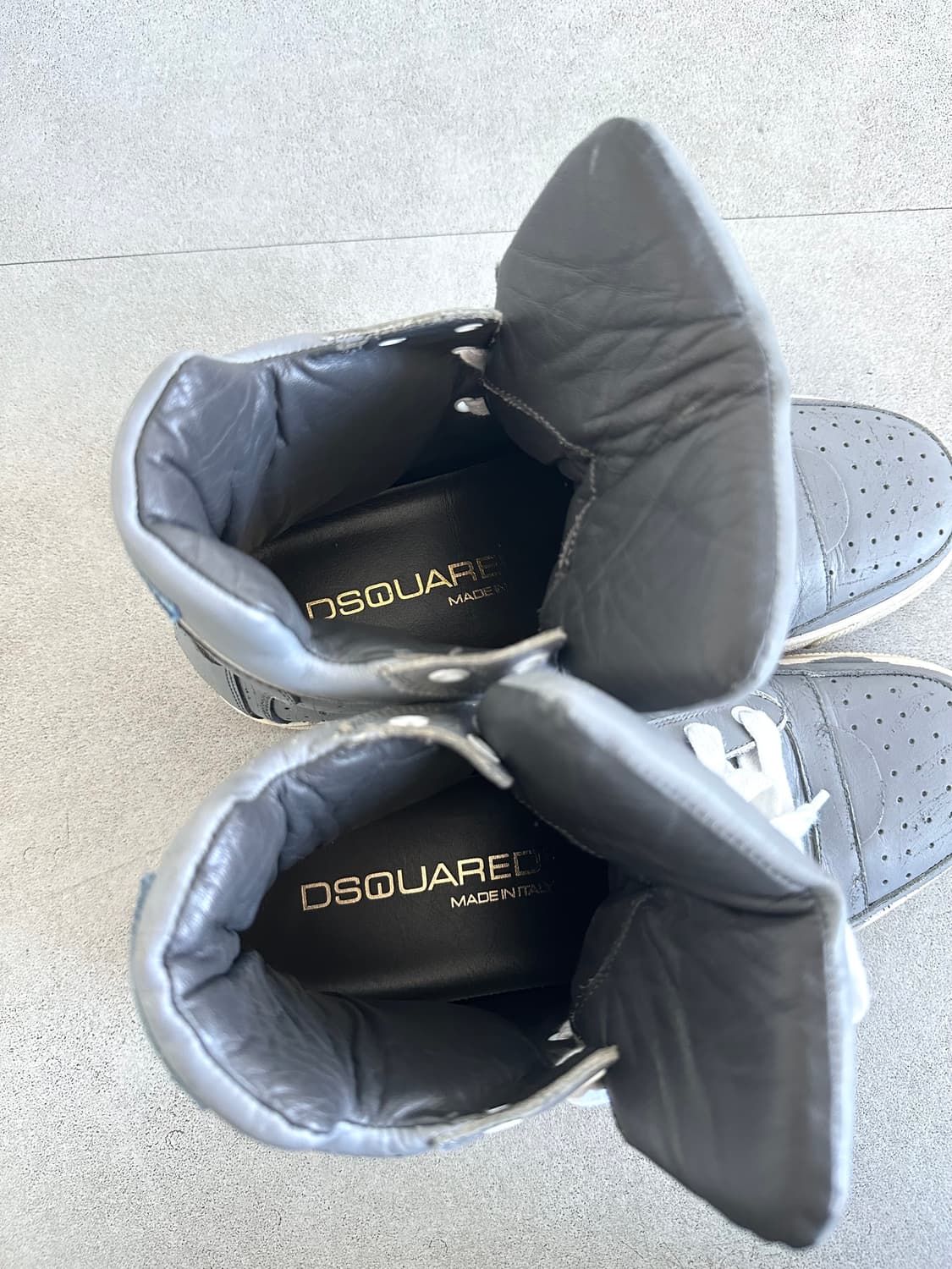 디스퀘어드 아카이브 스크래치 그레이 하이탑 상품이미지7