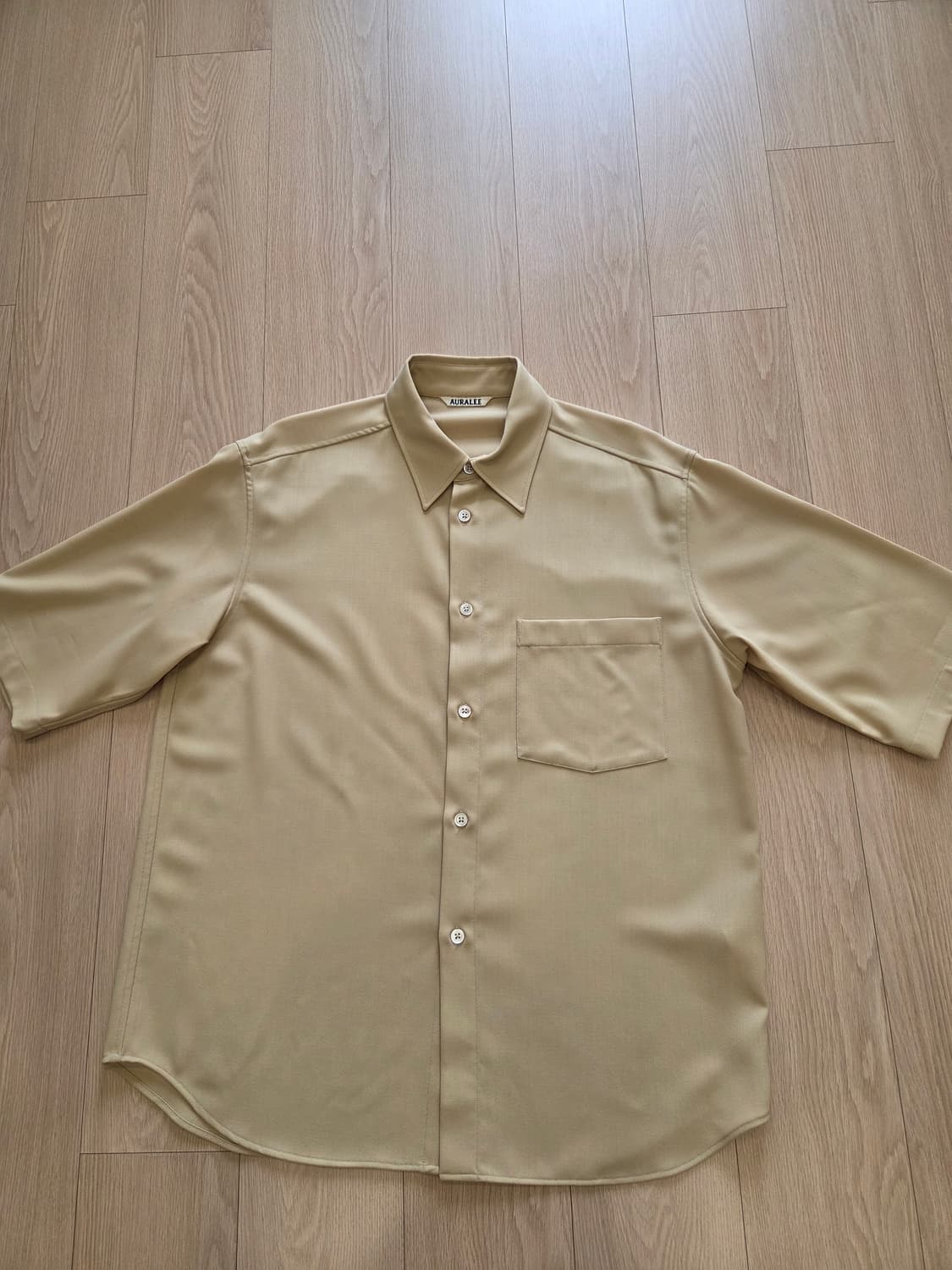 HARD TWIST WOOL DOBBY HALF SLEEVED SHIRT 상품이미지8