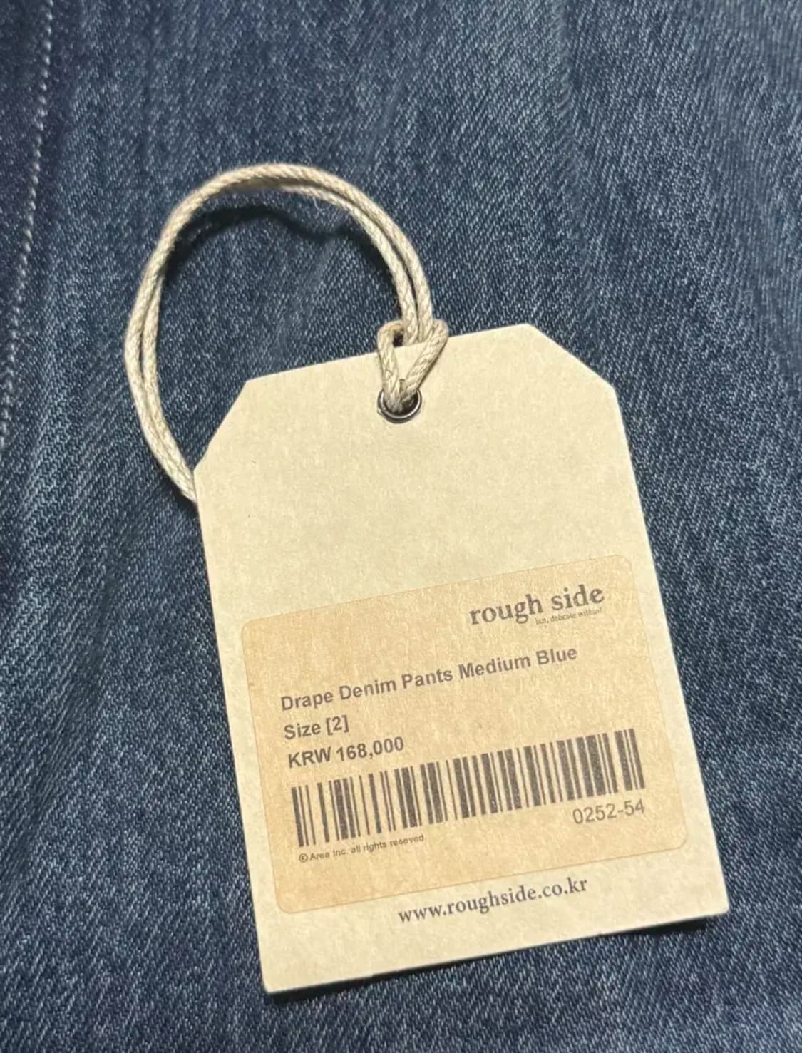 러프사이드 드레이프 데님 미디움블루 2 상품이미지2