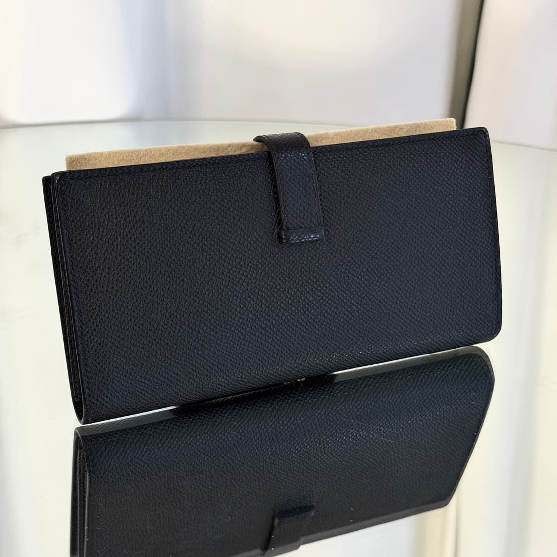 [새상품급/풀구성] 에르메스 베안 장지갑 앱송 & 골드 상품이미지4