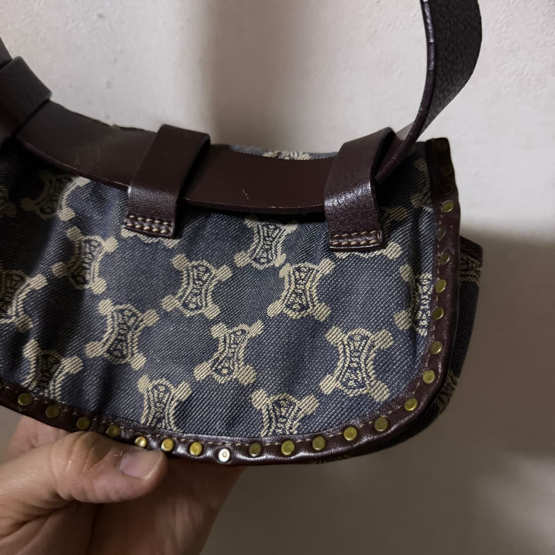 빈티지 셀린느 데님 트리오페 벨트백 상품이미지4