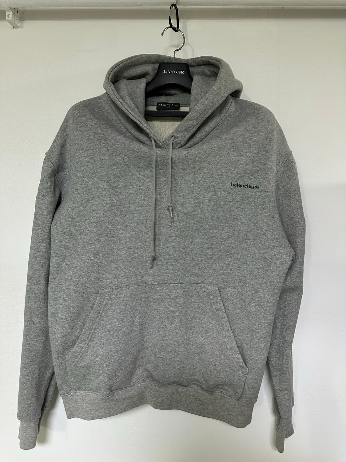 발렌시아가 그레이 후드티 상품이미지1