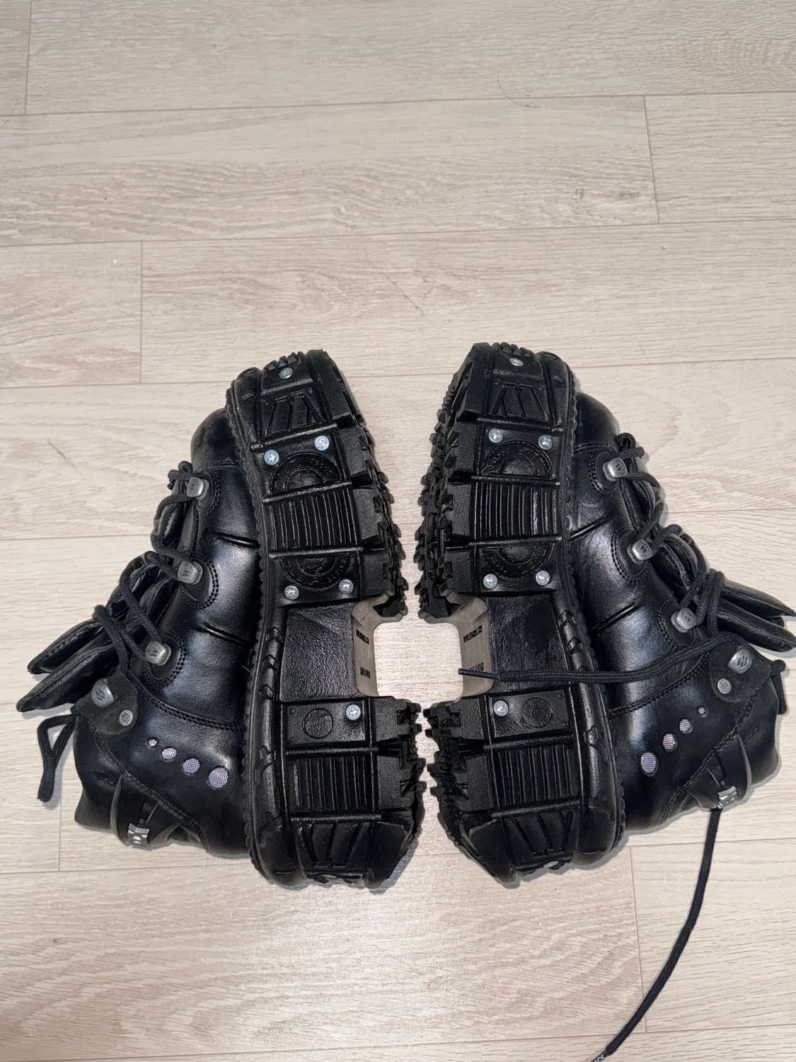 뉴락 New Rock 하이탑 트레이너 블랙 230mm 쌔거 상품이미지6