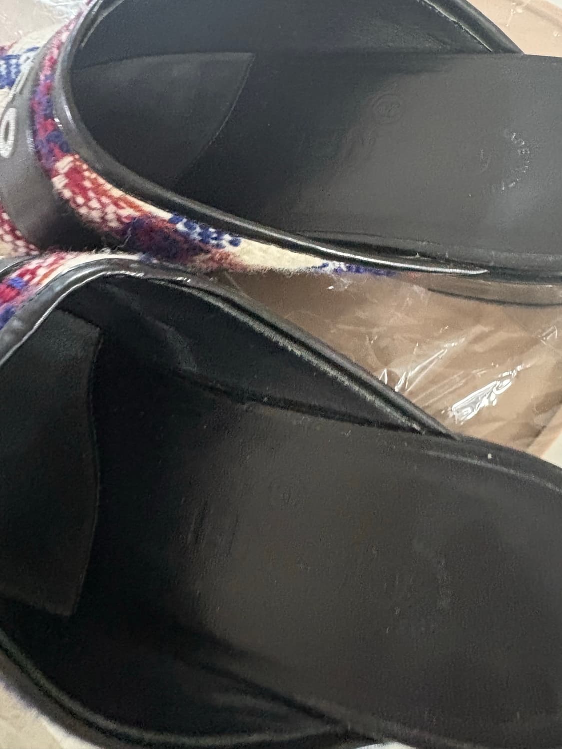 샤넬 트위드 클로그 뮬 슬리퍼 38 정품 245-250 상품이미지7