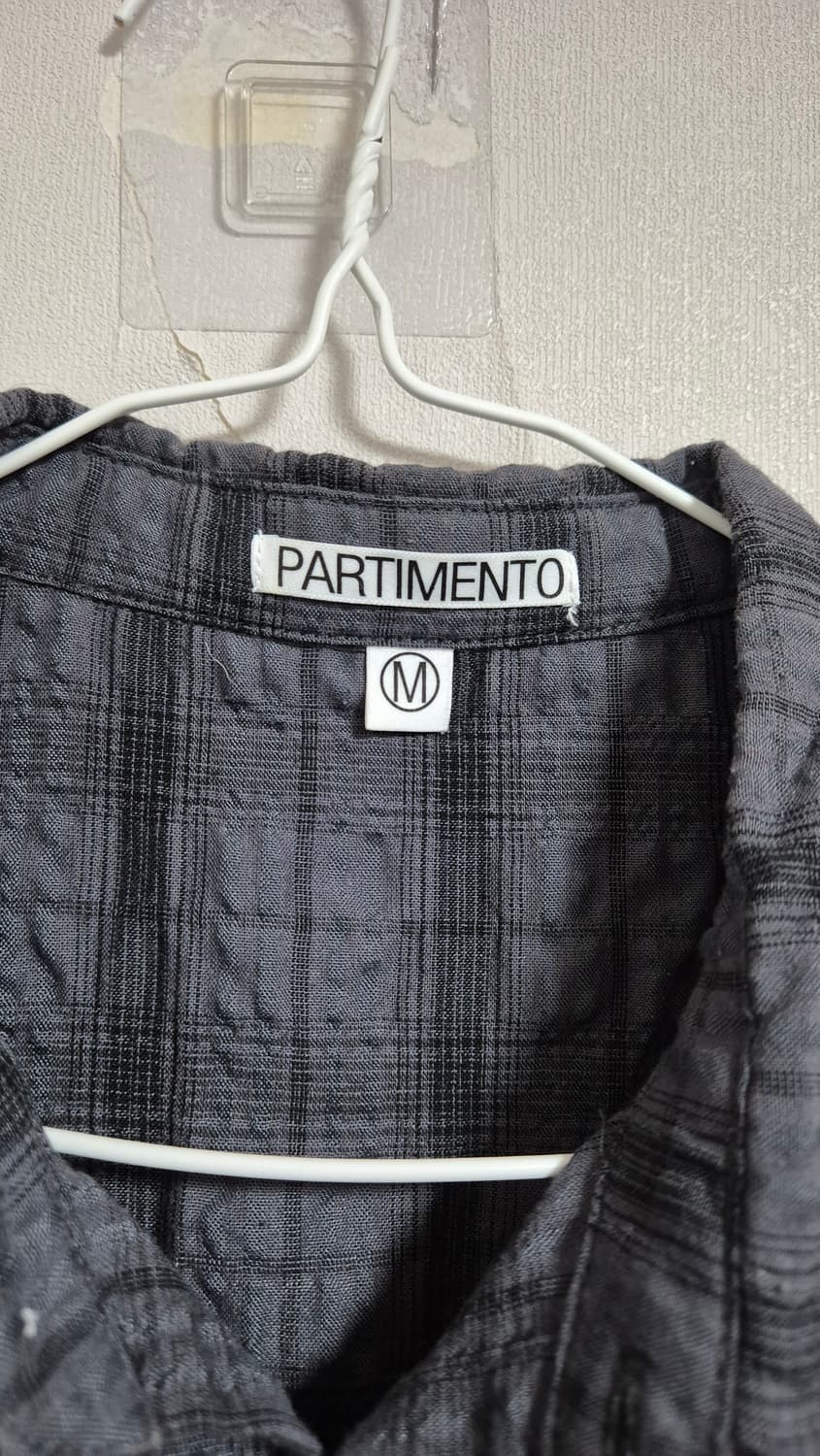 파르티멘토 반팔 체크 셔츠 상품이미지3