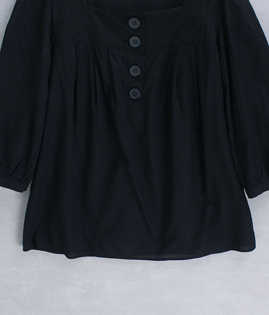 3can4on black cotton top _ S4932 상품이미지3