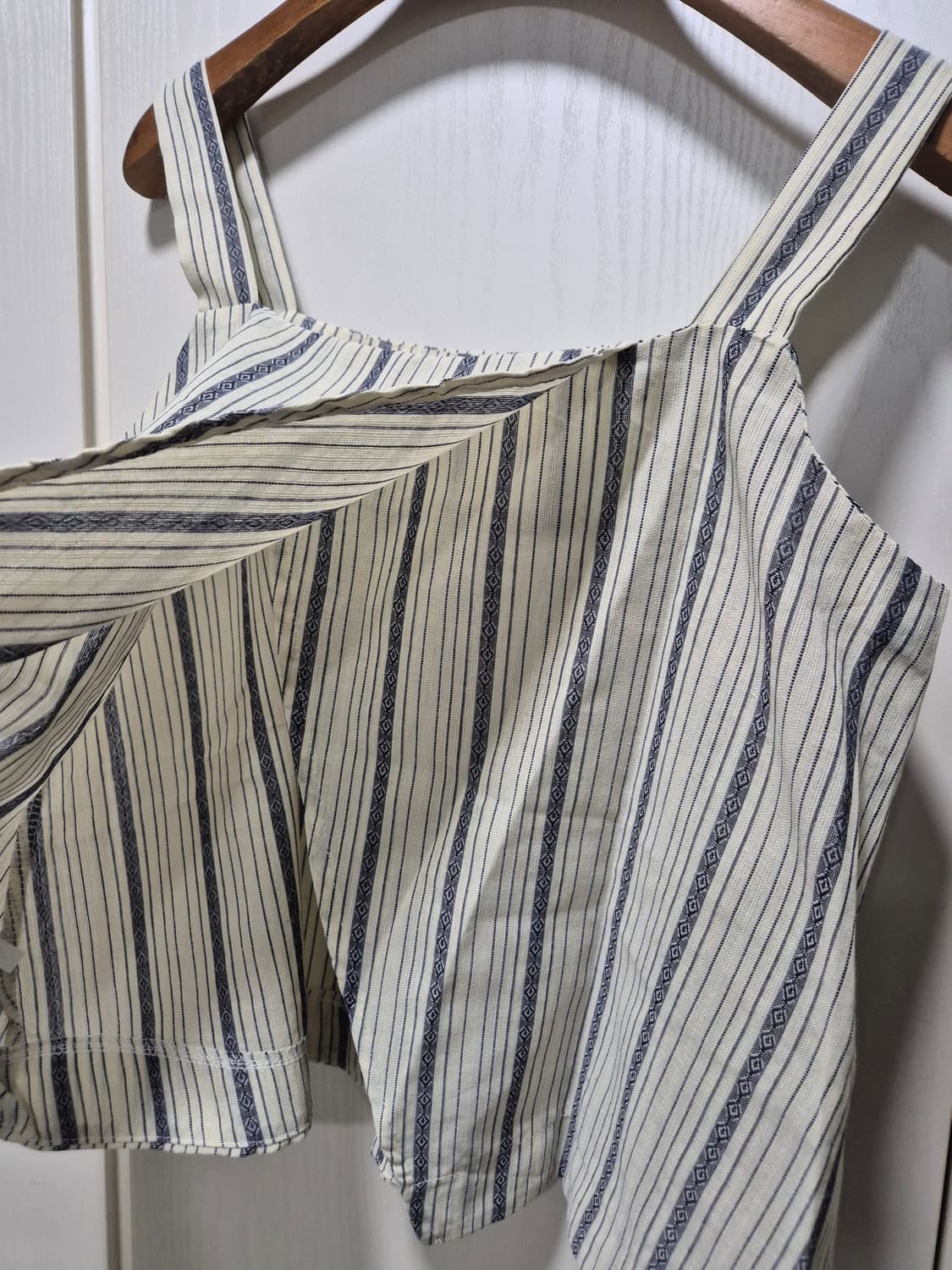 (세일)(새상품)스트라이프 끈나시 스커트 투피스 세트 상품이미지6