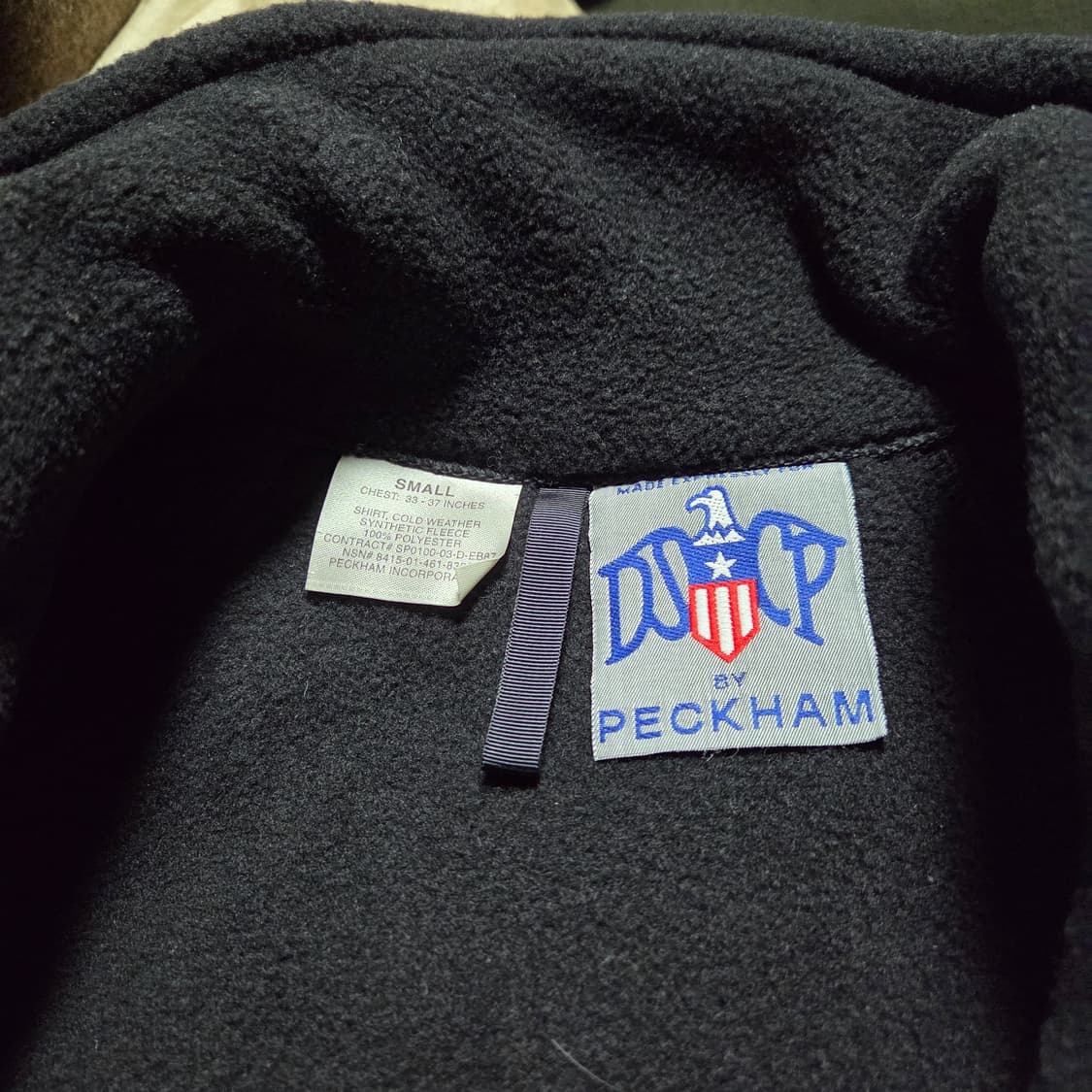 [S] 미군 ECWCS Gen2 후리스 블랙 / 폴라텍300 플리스 스몰 상품이미지4