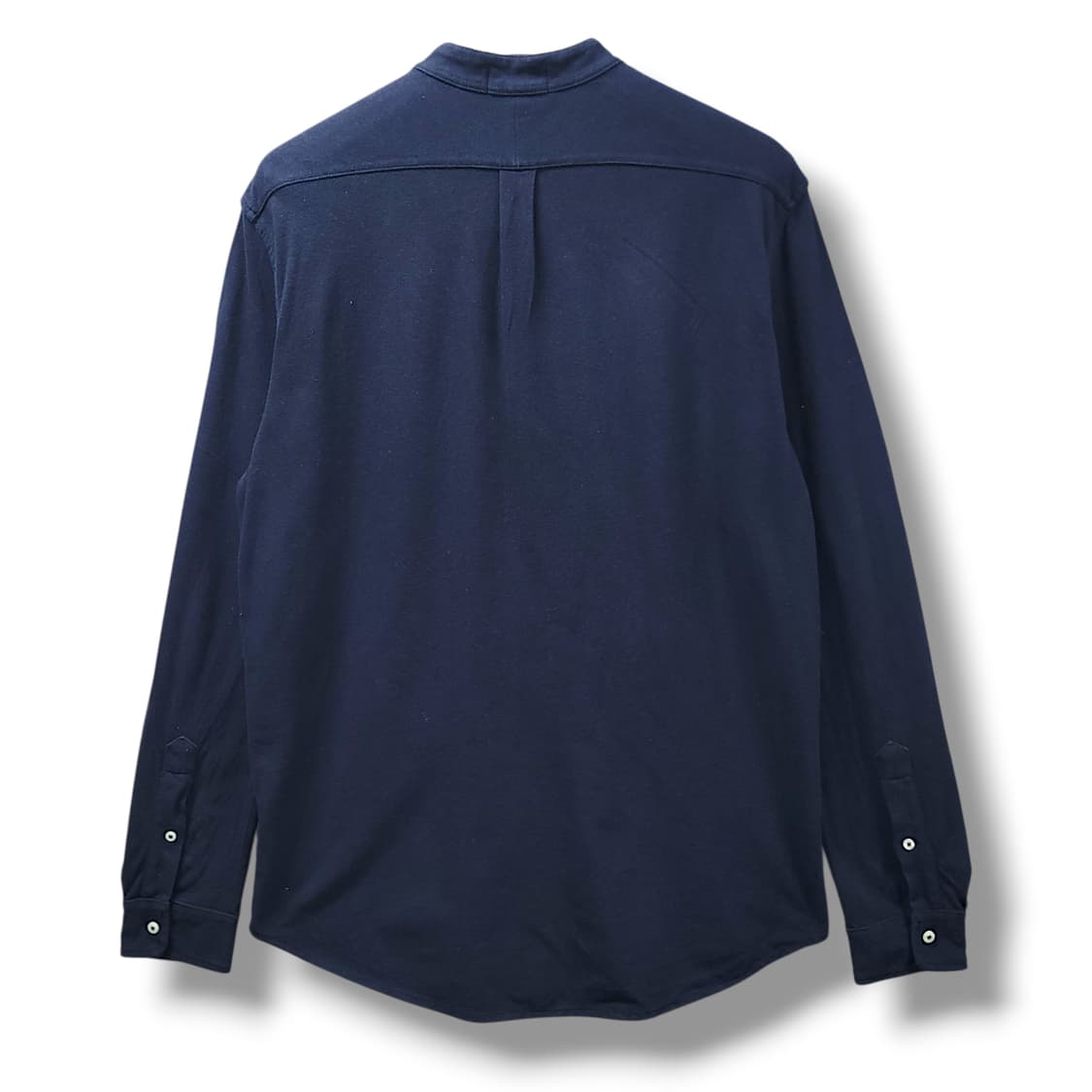 [L] 폴로 네이비 페더웨이트 메시 헨리넥 긴팔셔츠 상품이미지2