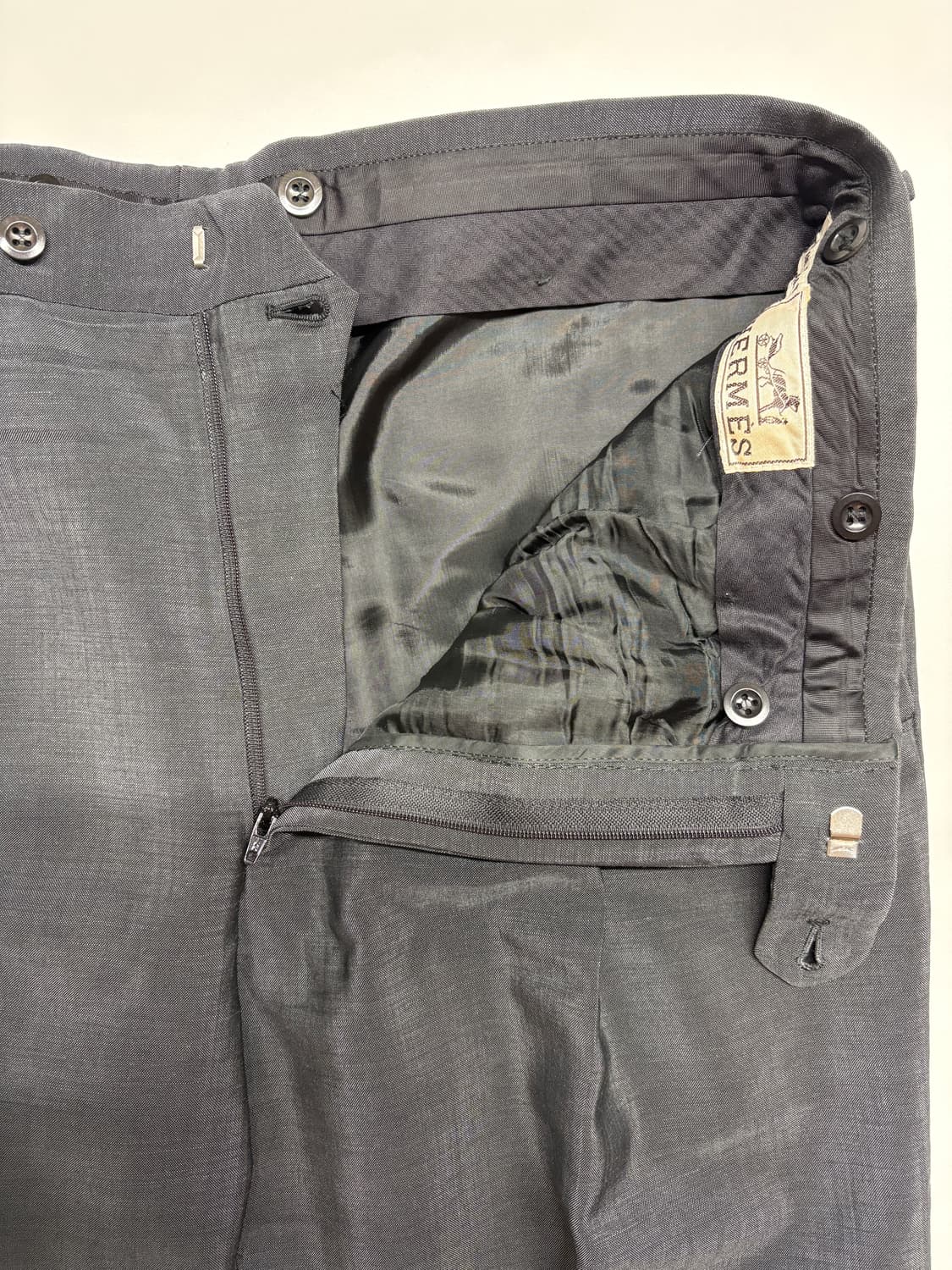 00's 에르메스 울 모헤어 수트/하의 상품이미지4