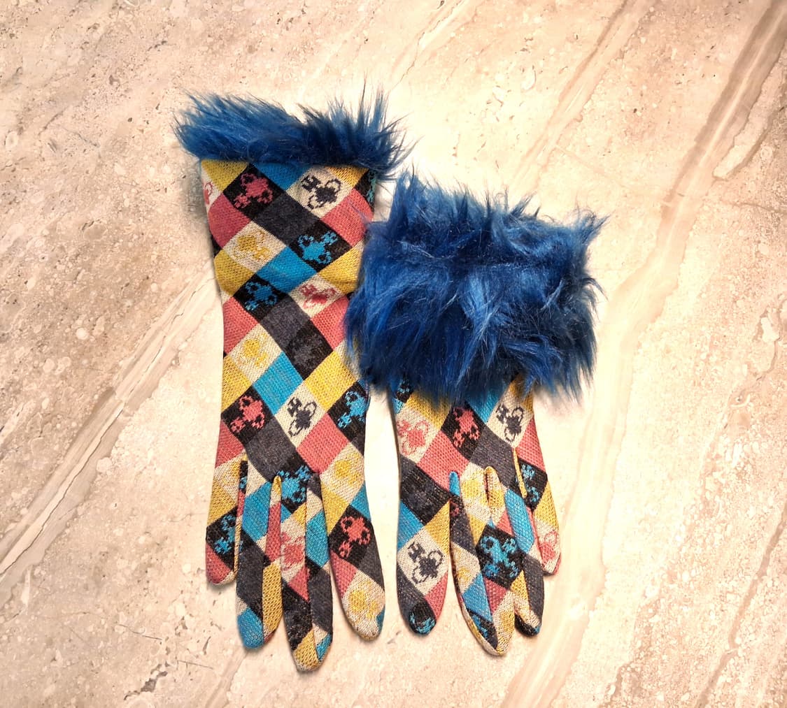 비비안 웨스트우드 컬러체크 Fur 장식 패션장갑(새상품) 상품이미지4