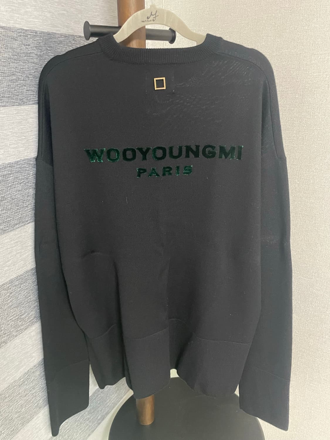 우영미 백로고 니트 46 상품이미지1