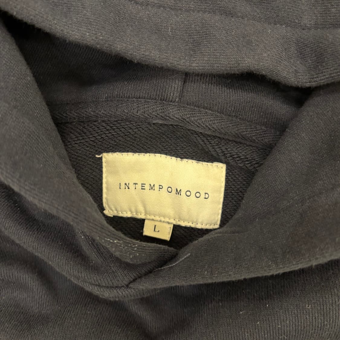 인템포무드 미니멀 스웻 후드티 상품이미지3