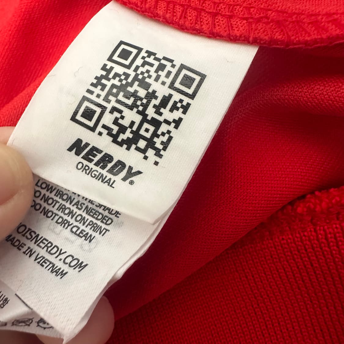 NERDY 널디 트랙탑 져지 집업 레드 M 상품이미지8