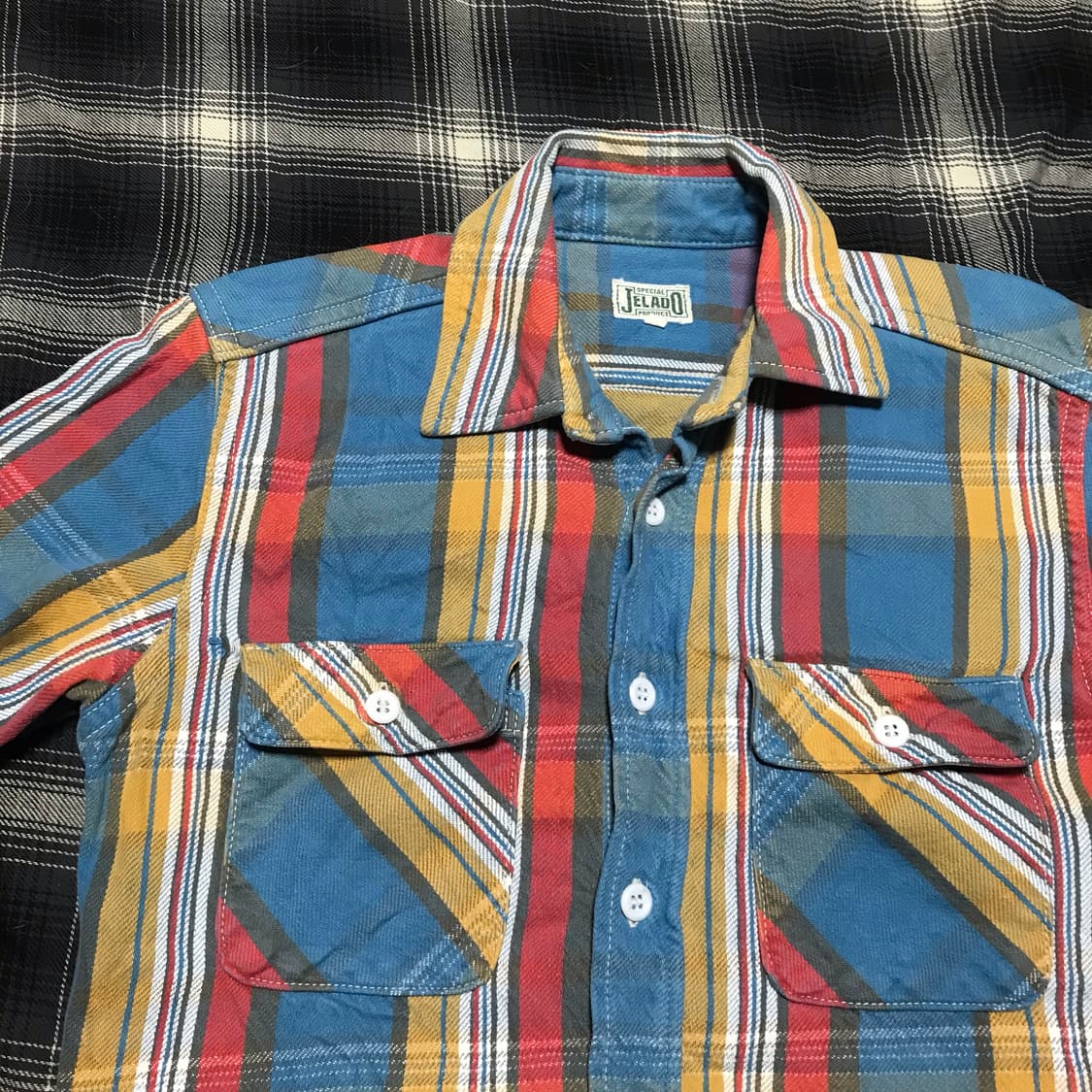재팬 jelado 헤비 플란넬 체크셔츠 상품이미지2