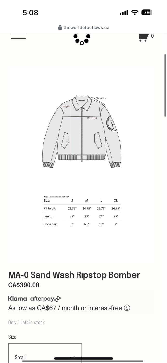 Outlaws 바머자켓 상품이미지2