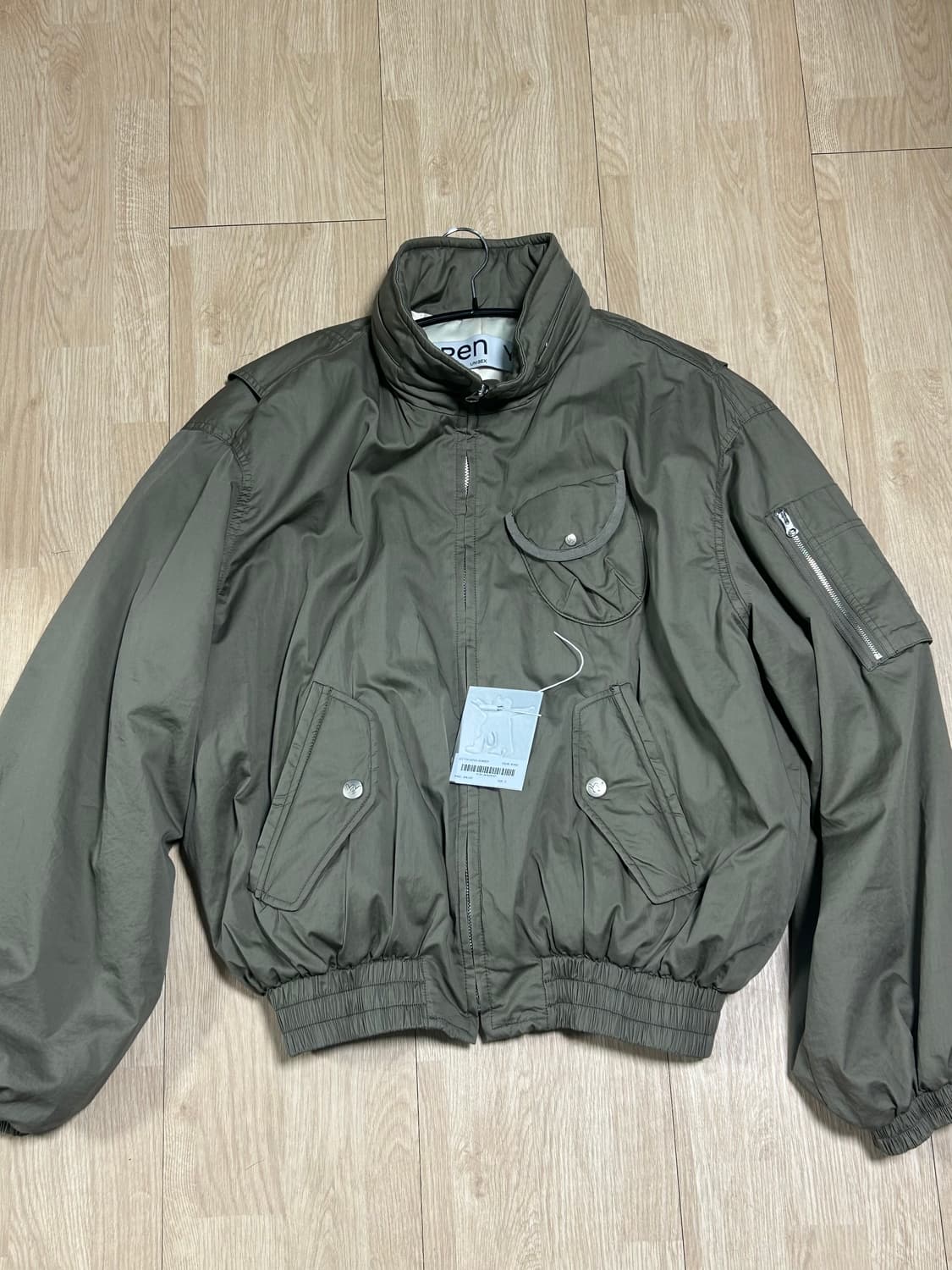 오픈와이와이 코튼 카고 봄버 자켓 카키 상품이미지4