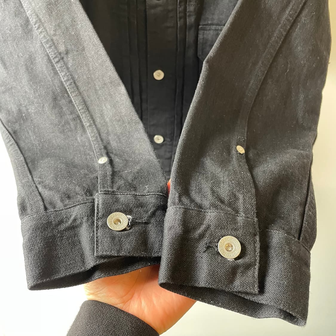 네이버후드 타입1 블랙 데님 트러커자켓 상품이미지6