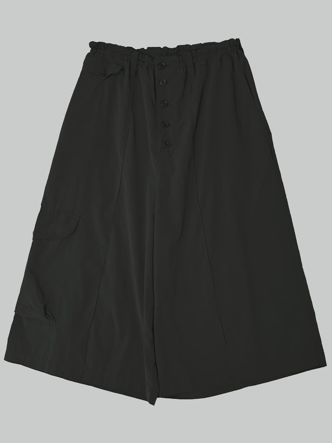 요지 야마모토 사이드 포켓 쇼츠 카키 상품이미지1