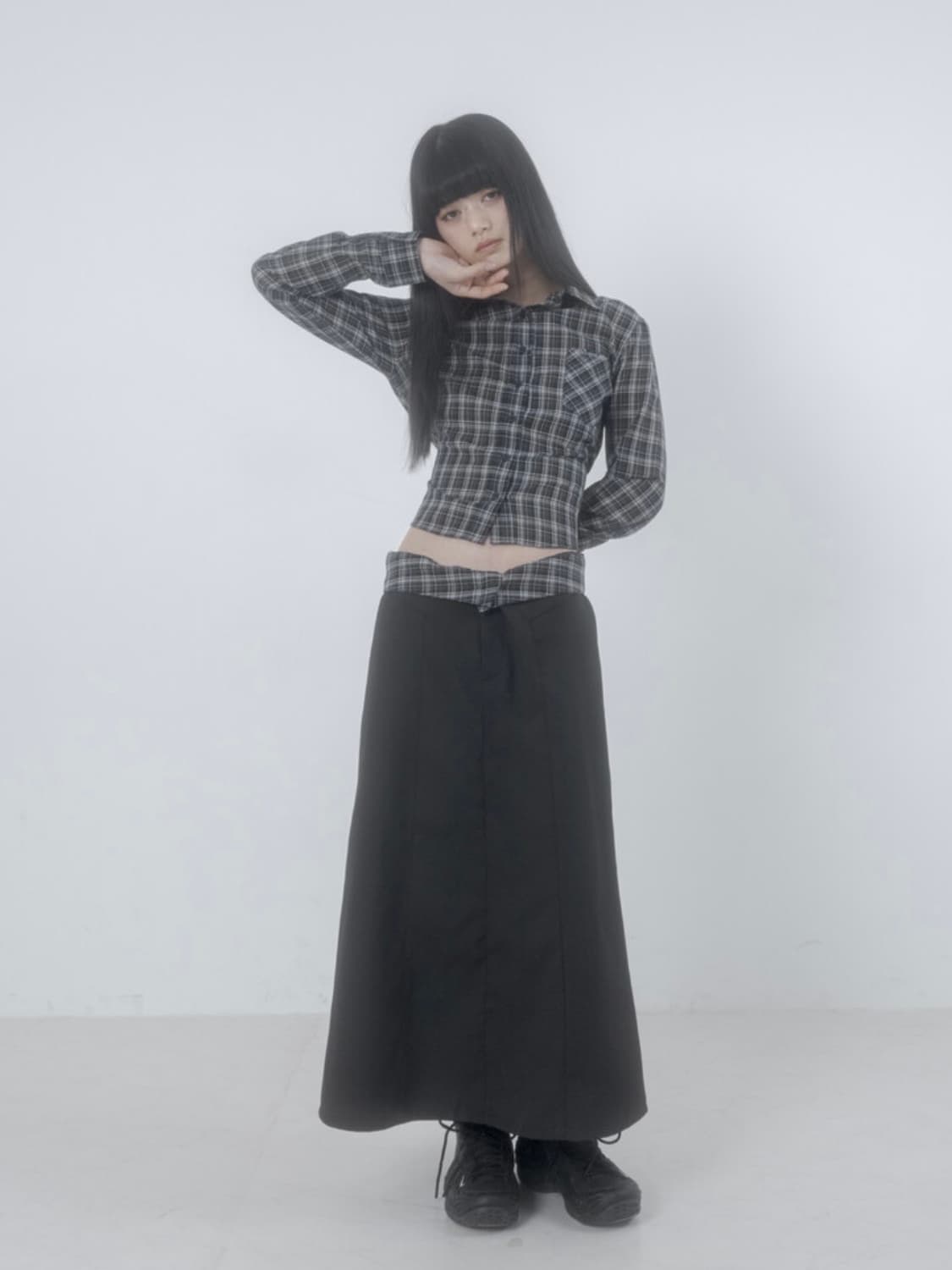 Wsc archive Check tied shirt 셔츠 상품이미지6