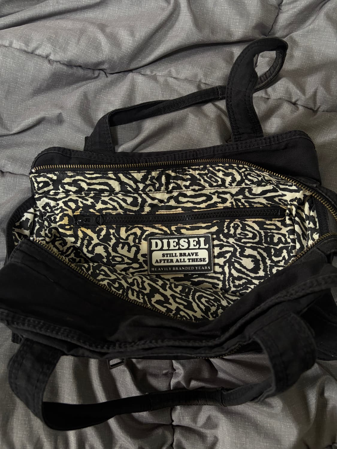 디젤 아카이브 빈티지 코튼 숄더백 상품이미지3