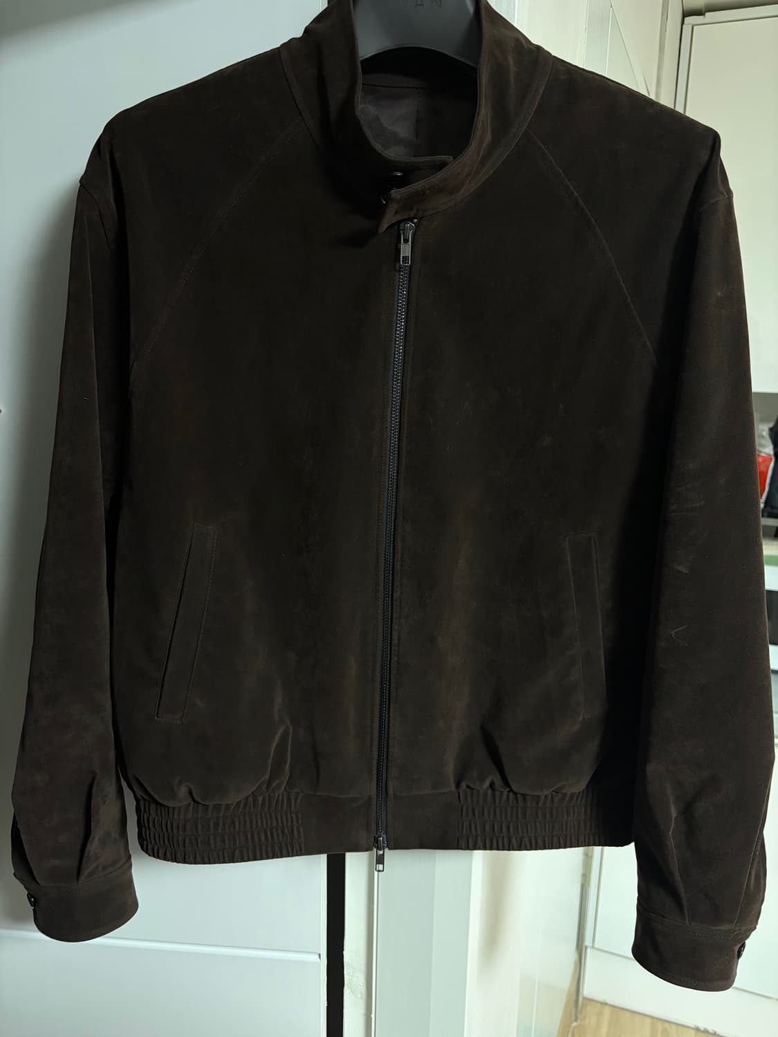 주앙옴므 스웨이드 해링턴 자켓 브라운 색상 M 상품이미지2