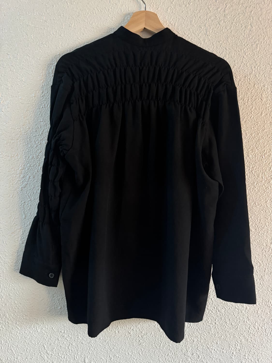 Y’s 요지야마모토 Gathered blouse 상품이미지2