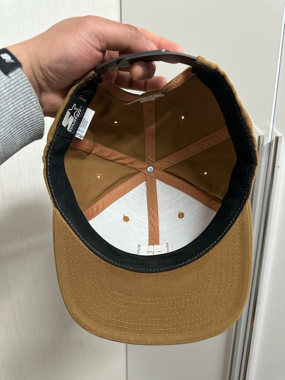 칼하트 x 스타터 브라운 볼캡 상품이미지2
