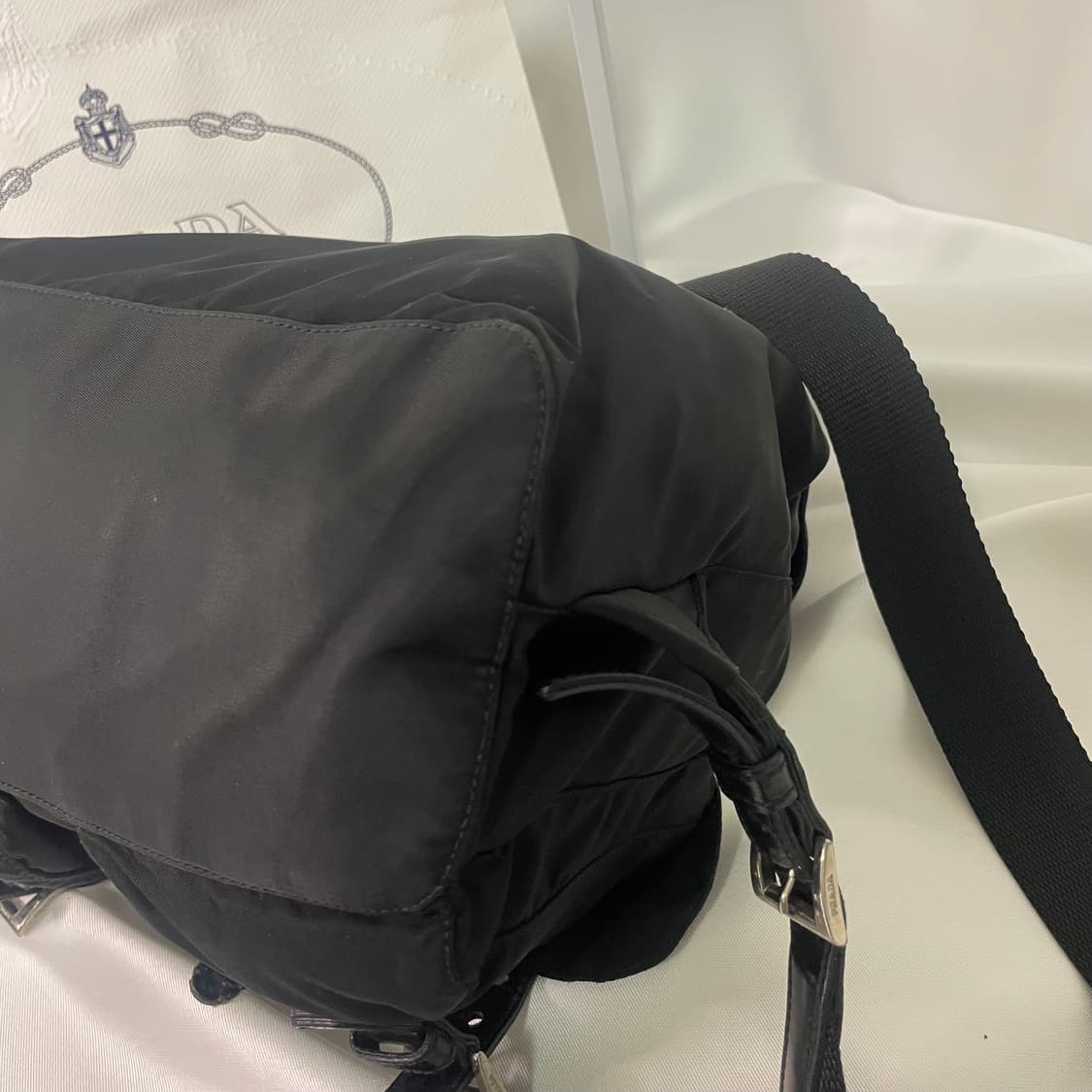 프라다 블랙 포코노 리나일론 백팩 상품이미지8