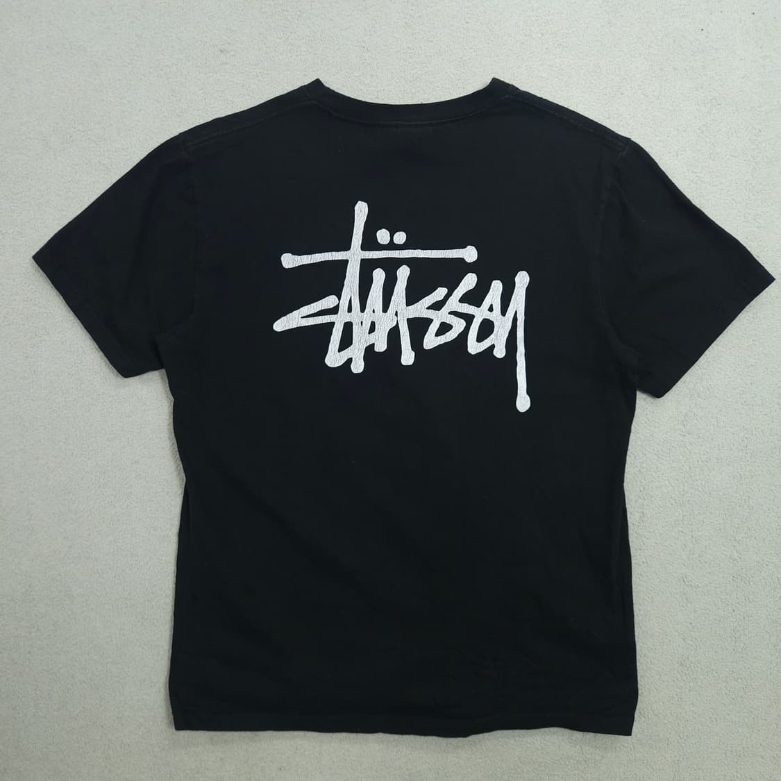 스투시 빅로고 반팔티 M 블랙 상품이미지1