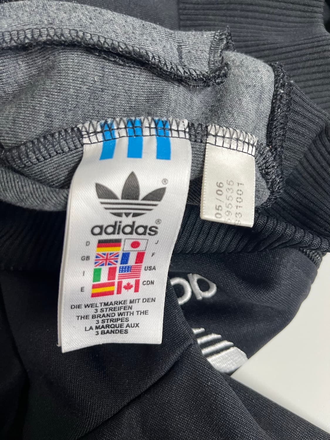 90) 아디다스 빈티지 핑크블랙 져지 레인보우 트랙탑 상품이미지6