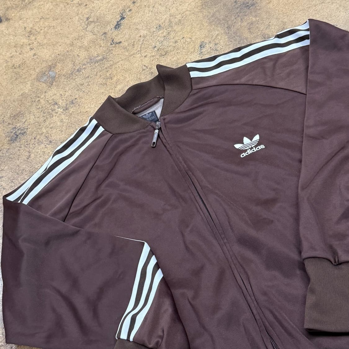 아디다스 초코 브라운 슈퍼스타 져지 트랙탑 100 상품이미지1