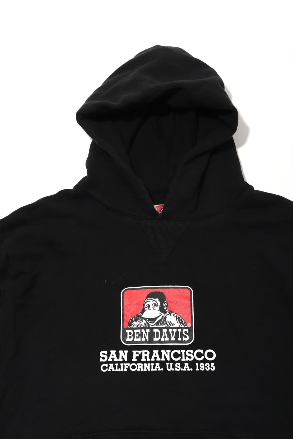 BEN DAVIS 블랙 후드 티셔츠 size L 상품이미지3