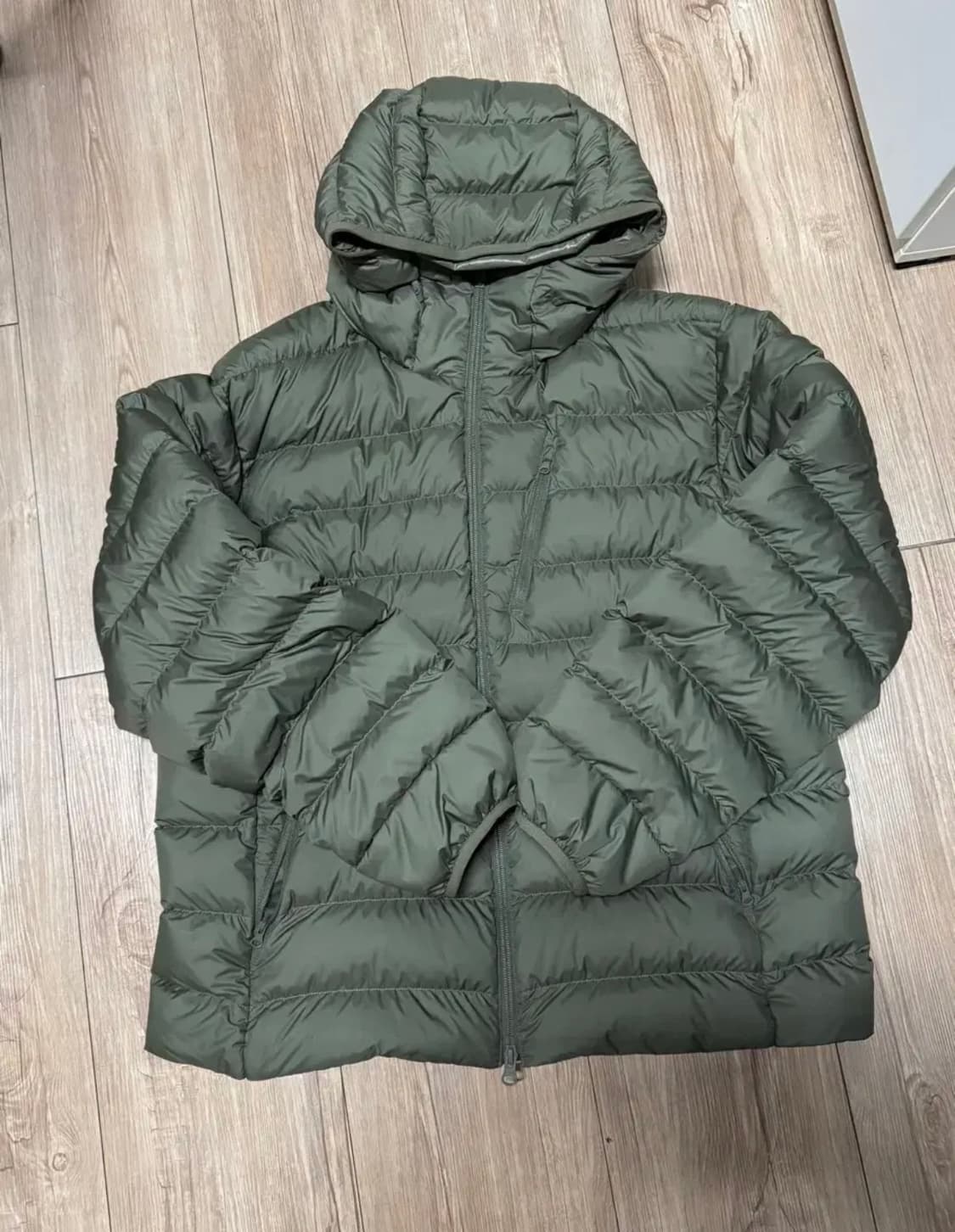 무신사 스탠다드 경량패딩 카키 2xl 상품이미지2