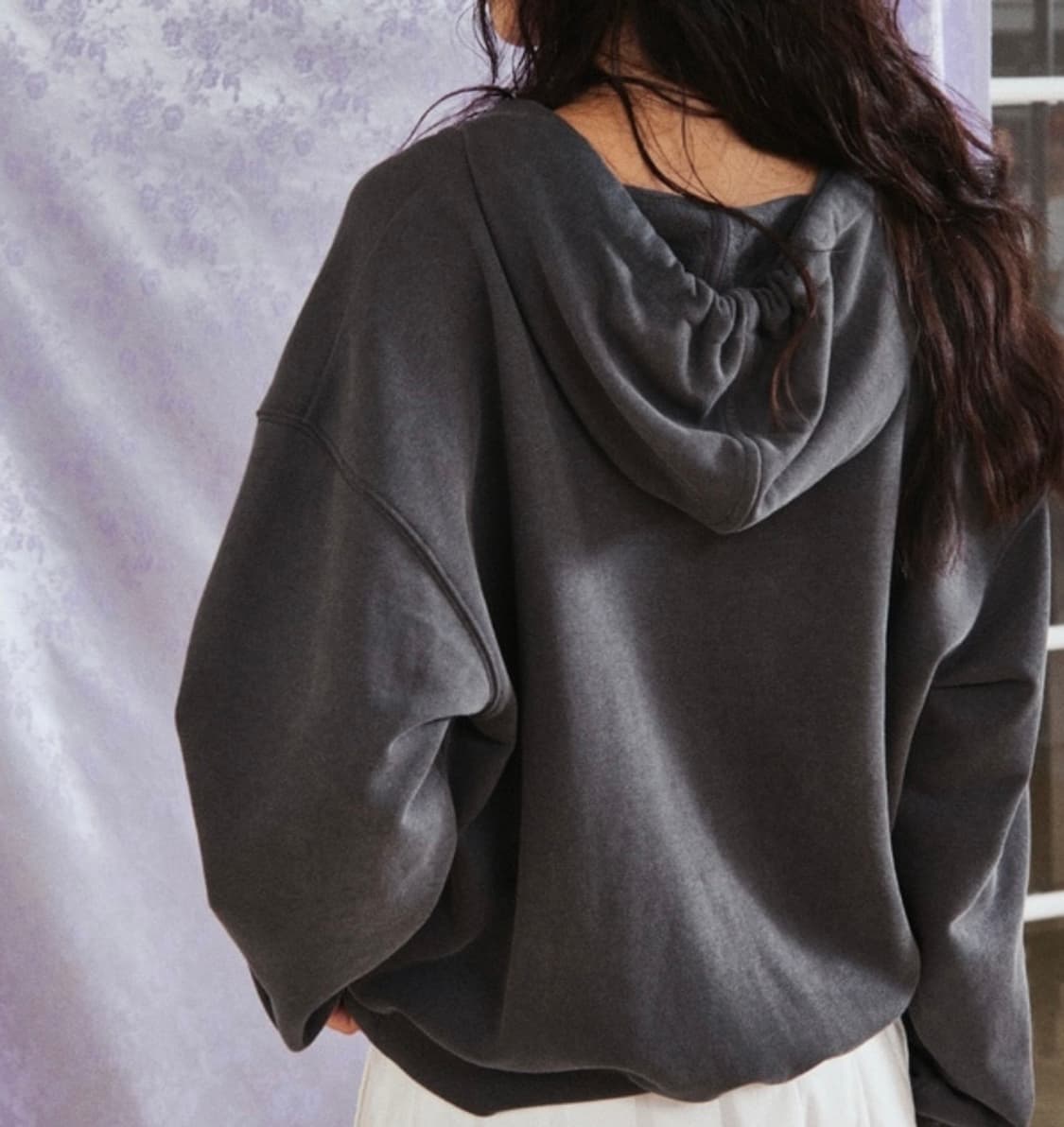 타낫 T/T Relaxed pullover hoodie /charcoal 상품이미지6