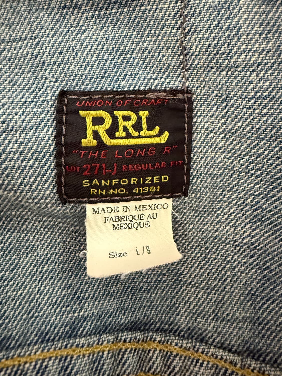 rrl lot271 청자켓 L 상품이미지3