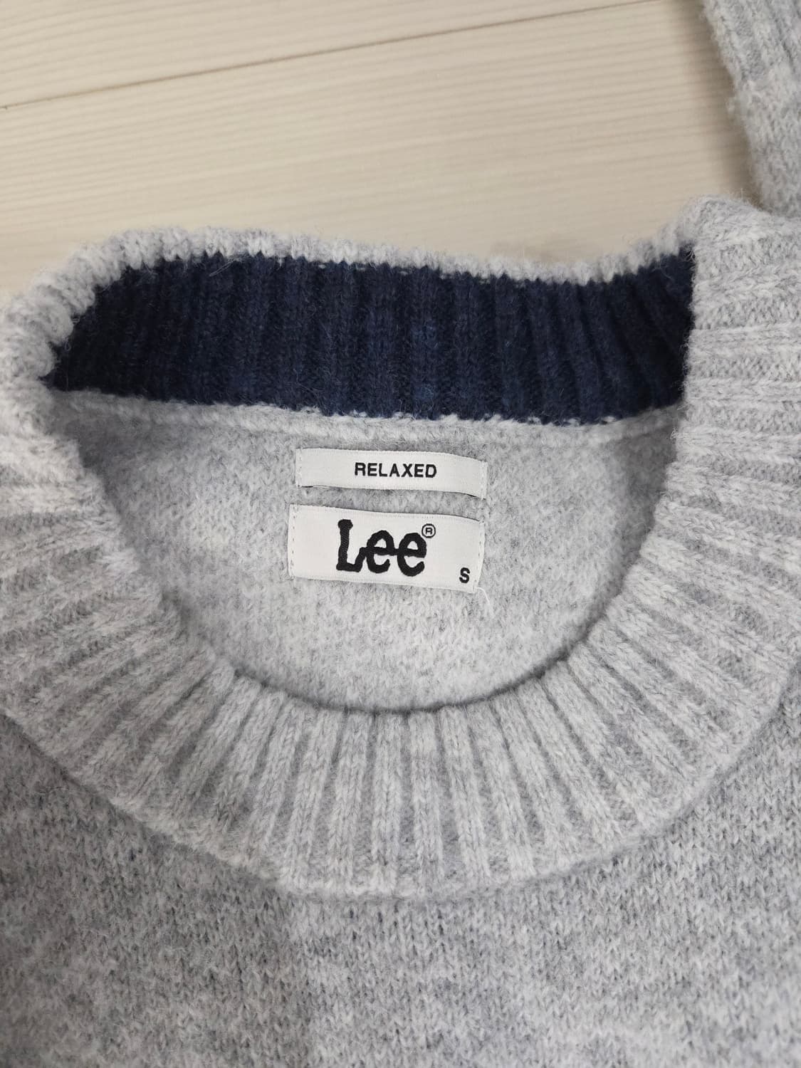 Lee 리 빅 로고 부클 니트 상품이미지7