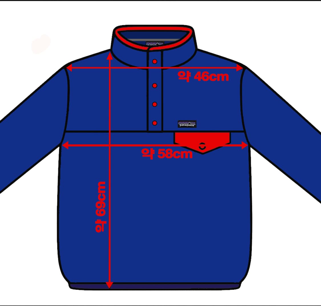 파타고니아 헤비웨이트 신칠라 스냅티 풀오버 패시지블루 s 상품이미지7