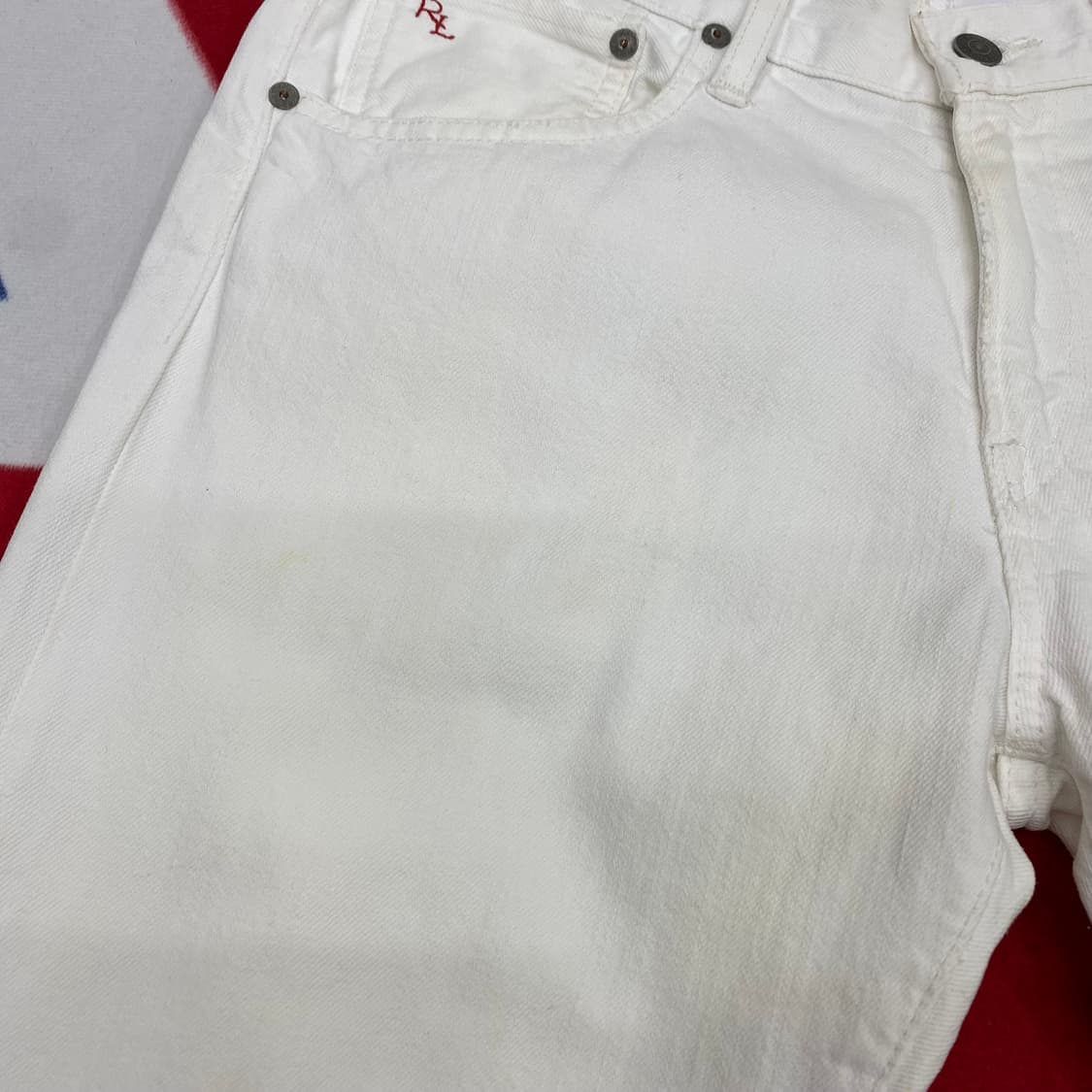 폴로 셀비지 화이트데님팬츠 31 상품이미지6