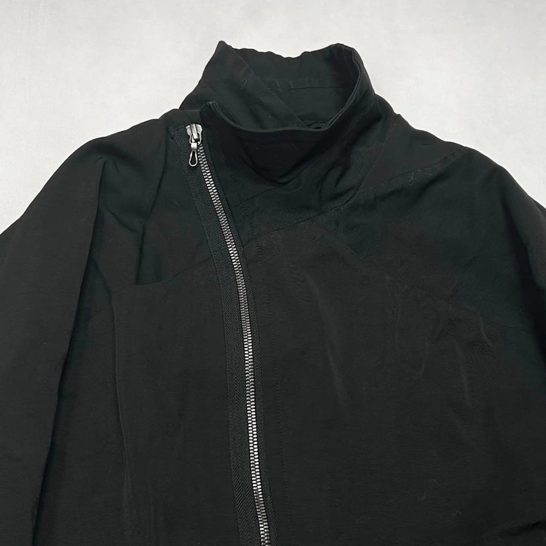 율리우스 나일론 믹스 대각선 지퍼 블루종 상품이미지5